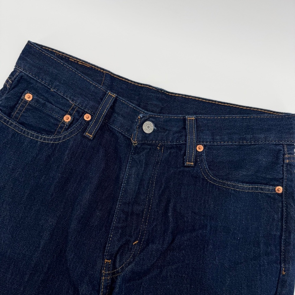 Levi Strauss 469 Denim Shorts‎ Mens 30 Indigo Blue Loose Fit Cotton Jorts
